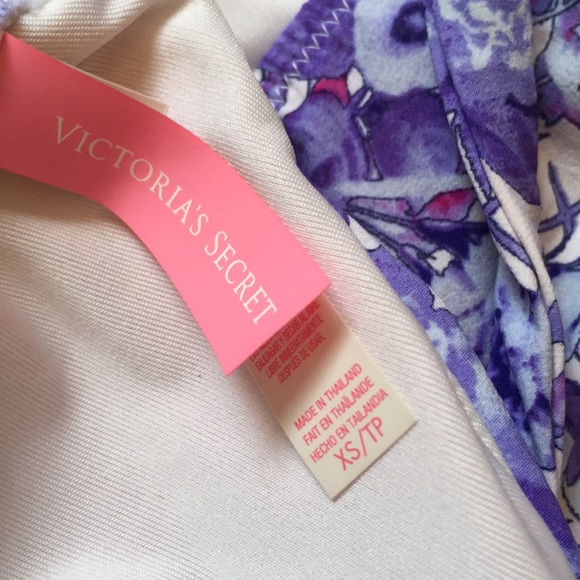 Blue and Pink Floral Victoria Secret Bikini Set - Picture 3 of 4